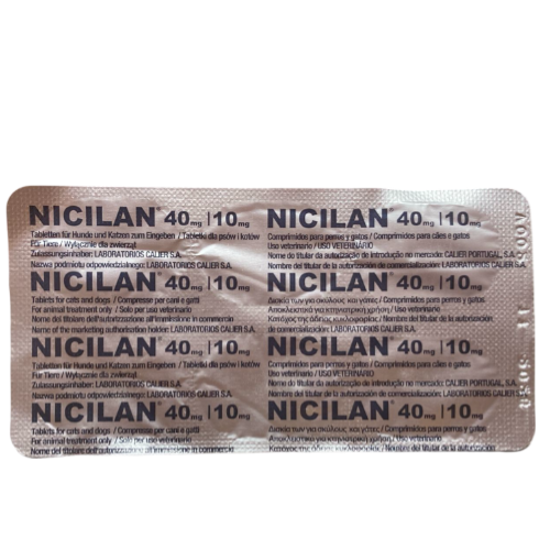 NICILAN 40 M/G 10 M/G PRECIO X TABLETA