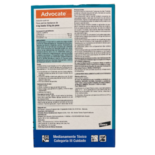 ADVOCATE PERRO + 25 KG. PRECIO POR UNIDAD