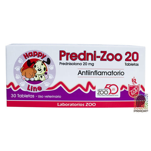 PREDNI ZOO 20 MG PRECIO X TABLETA