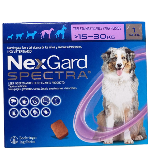 NEXGARD SPECTRA  L (15-30) KG.LILA