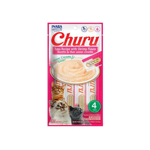 CHURU TUNA  WITH SALMON RECIPE FLVOR BOLSA X 4 UND rosada