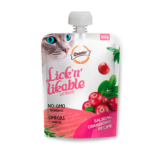 LICKN LIKABLE SALMON & CRANBERRY 100GR