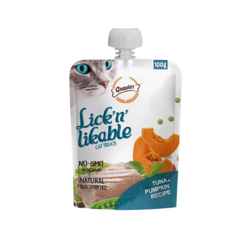 LICKN LIKABLE TUNA & PUNKIN 100GR
