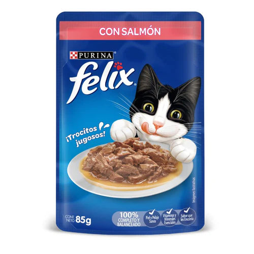 FELIX POUCHES CON SALMON X 85 GR