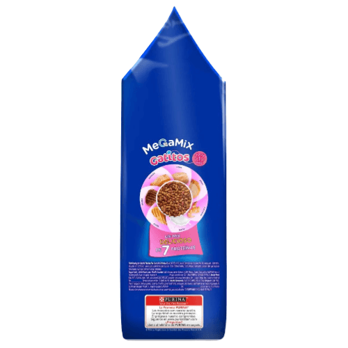 FELIX GATITOS MEGAMIX 500g packaging featuring balanced nutrition for kittens and nursing mothers.