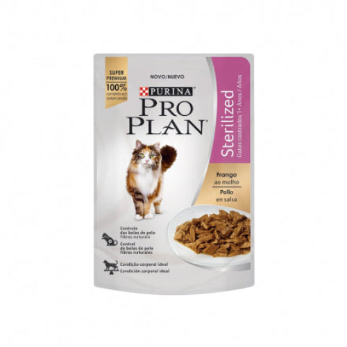 PROPLAN POUCHE FELINO STERILIZADO CHICKEN X 85GR