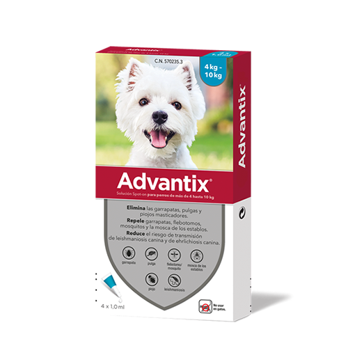 ADVANTIX DE   DE 4 A 10 KG