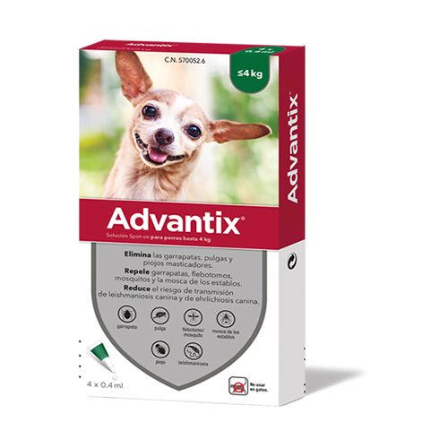 ADVANTIX DE 0 A 4 KG