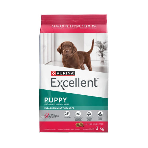 EXCELLENT PUPPY M/G X 3 KG.