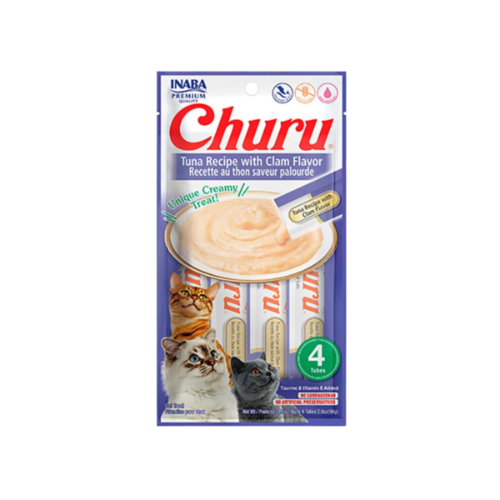 CHURU TUNA RECIPE WITH CLAN FLAVOR BOLSA X 4 UND lila