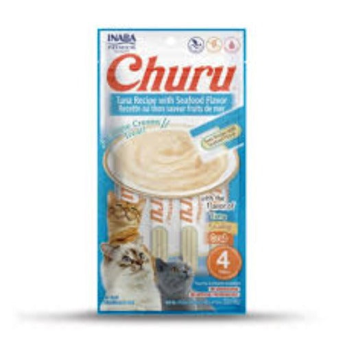 CHURU TUNA RECIPE WITH SEAFOOD  FLAVOR BOLSA X 4 UND aguamarina