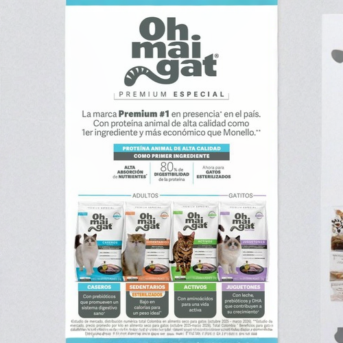 OHMAIGAT GATITOS JUGUETONES X 1.5KG.