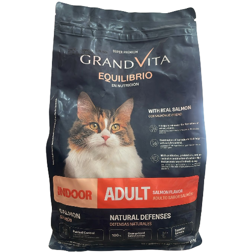 GRAND VITA EQUILIBRIO GATO SALMON ADULTO X 1.5 KILOS