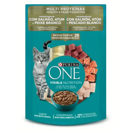 ONE GATO SALMON/ATUN POUCHE X 85GR