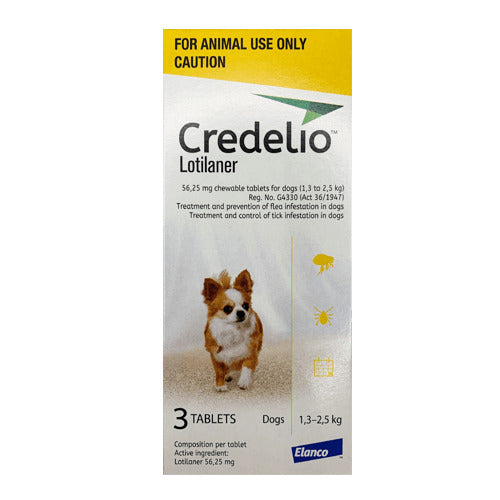 CREDELIO 56.25 MG / 1.3 - 2.5 KG