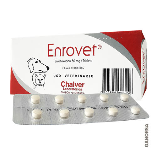 ENROVET 50 MG TABLETA X UND