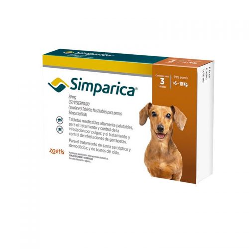 SIMPARICA 20mg X 5-10 KG