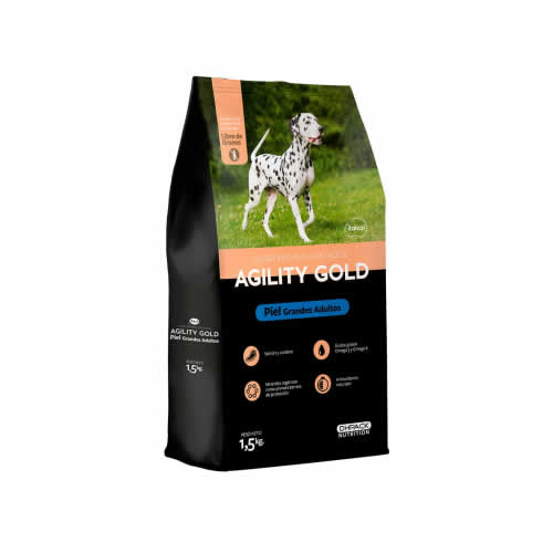 AGILITY PIEL GRANDES ADUL X 1.5 KG.