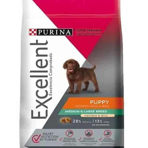 EXCELLENT PUPY M/G X 3 KG.