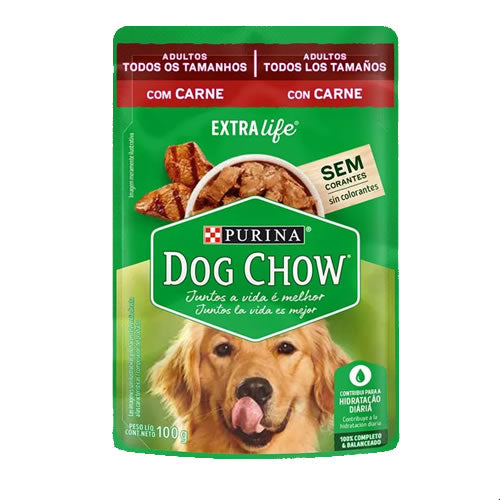 DOG CHOW AD MINIS RP  POLLO POUCHES X 100 GR